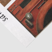 Decoupage Firefighter Truck Kid Dalmatian Handsaw Tissuepapier (Detail)