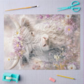 Decoupage Fluffy Highland Koe Crown Flowers Tissuepapier (Craft)