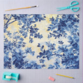 Decoupage Franse Country Wallpaper Blauw Wit Tissuepapier (Craft)