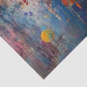 Decoupage  getextureerde bloemolie schilderij tissuepapier (Detail)