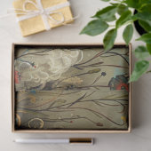 Decoupage getextureerde botanische schapen kunstwe tissuepapier (Geschenk)