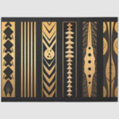 Decoupage Gold Black Ornamental Patterns Inlay  Tissuepapier (Voorkant)