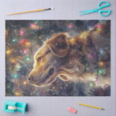 Decoupage Golden Retriever Kerstverlichting Tissuepapier (Craft)