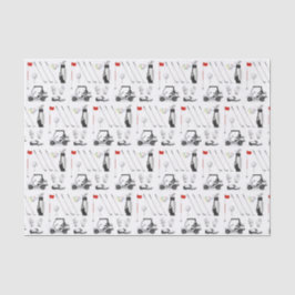 Decoupage Golf Golfer Golfen Verjaardagsfeest Tissuepapier