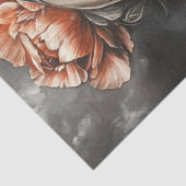 Decoupage Gothic Elegant Brons Toned Skull Tissuepapier (Detail)