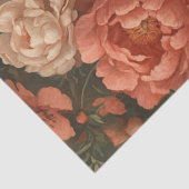 Decoupage Gothic Grace Skeleton Peach Cream Flower Tissuepapier (Detail)