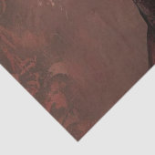 Decoupage Gothic Lady in het rood Tissuepapier (Detail)