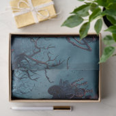 Decoupage Gothic Santa Midnight Sleigh Ride Tissuepapier (Geschenk)