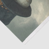 Decoupage Gothic Skeleton Couple Voorstel Tissuepapier (Detail)