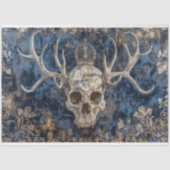 Decoupage gothic skeleton kunst gewei tissuepapier (Voorkant)