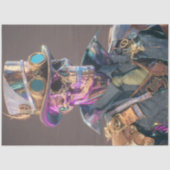 Decoupage Gothic Skeleton Prism Bones Tissuepapier (Voorkant)