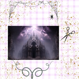 Decoupage Gotische Kathedraal Cavern Dracula Tissuepapier