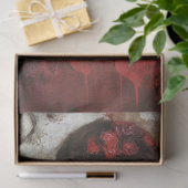 Decoupage Gotische Vrouw Rode Jurk Valentijn Hart Tissuepapier (Geschenk)