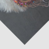 Decoupage grillig geklede poedel Bella Tissuepapier (Detail)