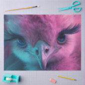 Decoupage grillig hot pink struisvogel weefsel pap tissuepapier (Craft)