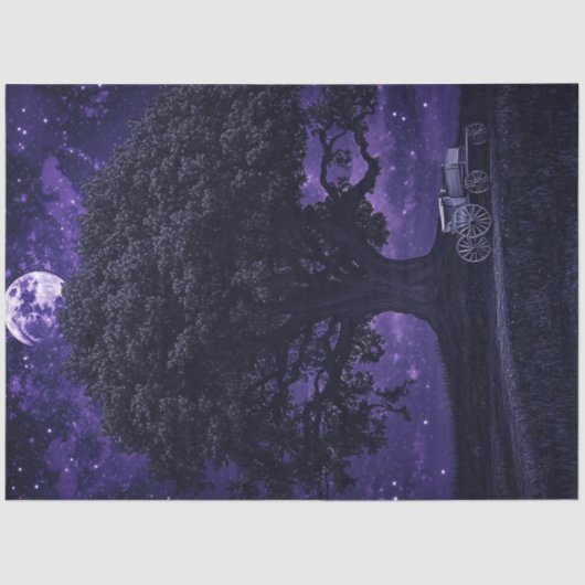 Decoupage grillig skelet Romance bos Tissuepapier (Voorkant)