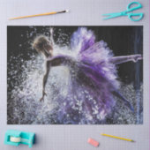 Decoupage grillige balletdanser in het Paarse Tissuepapier (Craft)
