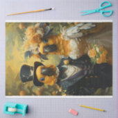 Decoupage grillige Conure Papegaaien bruiloft Tissuepapier (Craft)