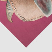 Decoupage grillige geit roze achtergrond tissuepapier (Detail)