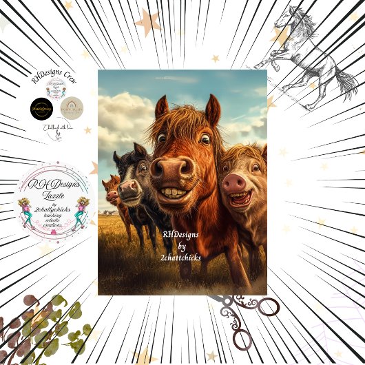 Decoupage grillige grappige dierlijke pose tissuepapier