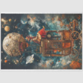 Decoupage grillige hete lucht ballon ritten tissuepapier (Voorkant)