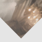 Decoupage grillige kat op loopbrug parels kant tissuepapier (Detail)