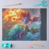 Decoupage grillige kleine wezens gloeiend haar tissuepapier (Craft)