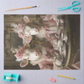 Decoupage grillige Koe Daisy & Rosie Tea Party Tissuepapier (Craft)