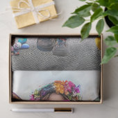 Decoupage grillige levendig geklede Paasmid Tissuepapier (Geschenk)