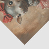 Decoupage grillige nijlpaarden gekleed in Tutu's Tissuepapier (Detail)