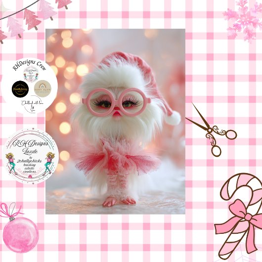 Decoupage grillige Prissy Pucker Zuster #2 Tissuepapier