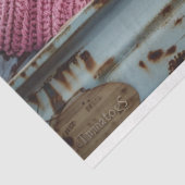 Decoupage grillige romantische setting Highland Ko Tissuepapier (Detail)