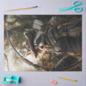 Decoupage grillige wasbeer Robyn Hood van het bos Tissuepapier (Craft)