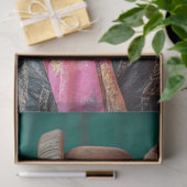 Decoupage grillige Western geklede geit Tissuepapier (Geschenk)