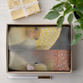 Decoupage grillige zomer eendjes in de regen tissuepapier (Geschenk)