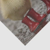 Decoupage grillige zomer eendjes in de regen tissuepapier (Detail)