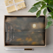 Decoupage Halloween Skeleton Paar Landschap Tissuepapier (Geschenk)