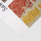 Decoupage Hand Saw Art Western 26x6" Designs Tissuepapier (Detail)