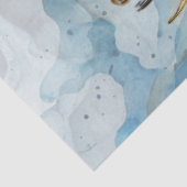 Decoupage Hemelse Zachte Blauwe Halve Maan Tissuepapier (Detail)