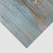 Decoupage Highland Cow Blue Distressed Background Tissuepapier (Detail)