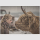 Decoupage Highland Cow Meets Kindred Spirit Tissuepapier (Voorkant)