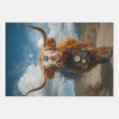 Decoupage Highland Haute Couture Steampunk Koeien Inpakpapier Vel (Voorkant 2)