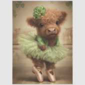 Decoupage Highland St. Patrick Ballerina  Tissuepapier (Voorkant)