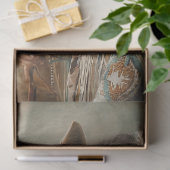 Decoupage Indiaanse vrouw en haar paard Tissuepapier (Geschenk)