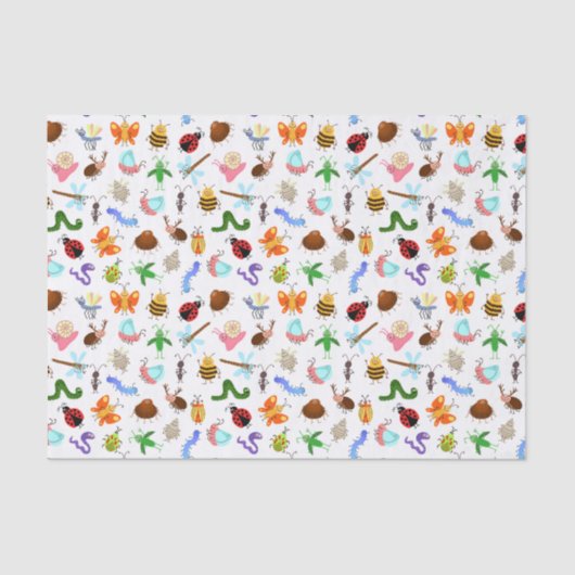 Decoupage Insecten Verjaardagsfeest Tissuepapier (Voorkant)