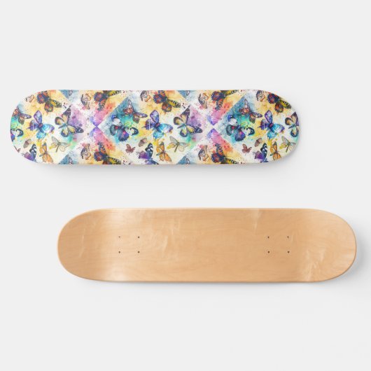 Découpage Inspiré Papillon Collecte Skateboard (Horz)