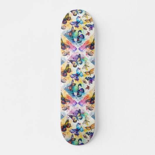 Découpage Inspiré Papillon Collecte Skateboard (Devant)
