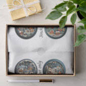 Decoupage IOD Snow Globe Molds Winter Village 3" Tissuepapier (Geschenk)