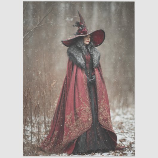 Decoupage Irish Winter Witch of Light Tissuepapier (Voorkant)