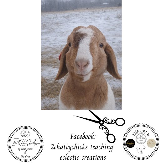 Decoupage Jerry Goat  Tissuepapier